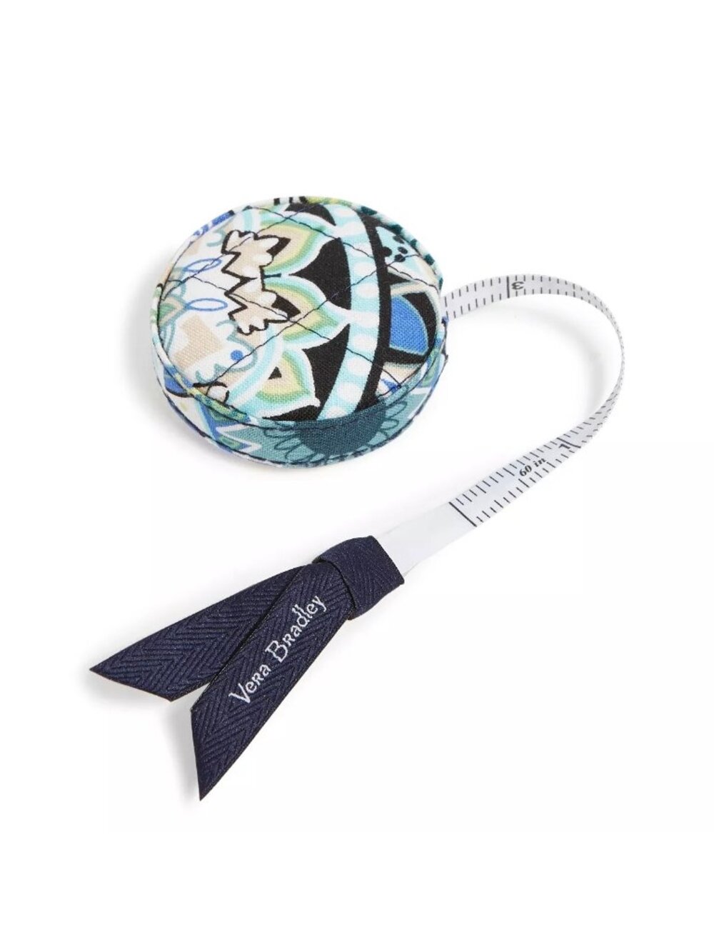 Vera Bradley Sketched Medallion Tape Measure NEW Blue & Green